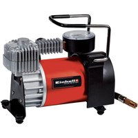 Auto Kompressor cc-ac 35/10 12 v (max. 8 bar, 35 l/min Abgabeleistung, Anschluss über Zigarettenanzünder, Manometer, inkl. 4 Zusatzadapter) - Einhell von Einhell