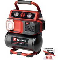 Einhell - Akku-Kompressor te-ac 18/75 Li OF-Solo Power X-Change (18 v, max. 8 bar, 5 l Tank, 75 l/min Ansaugleistung, 2 Manometer, ölfrei, ohne Akku) von Einhell