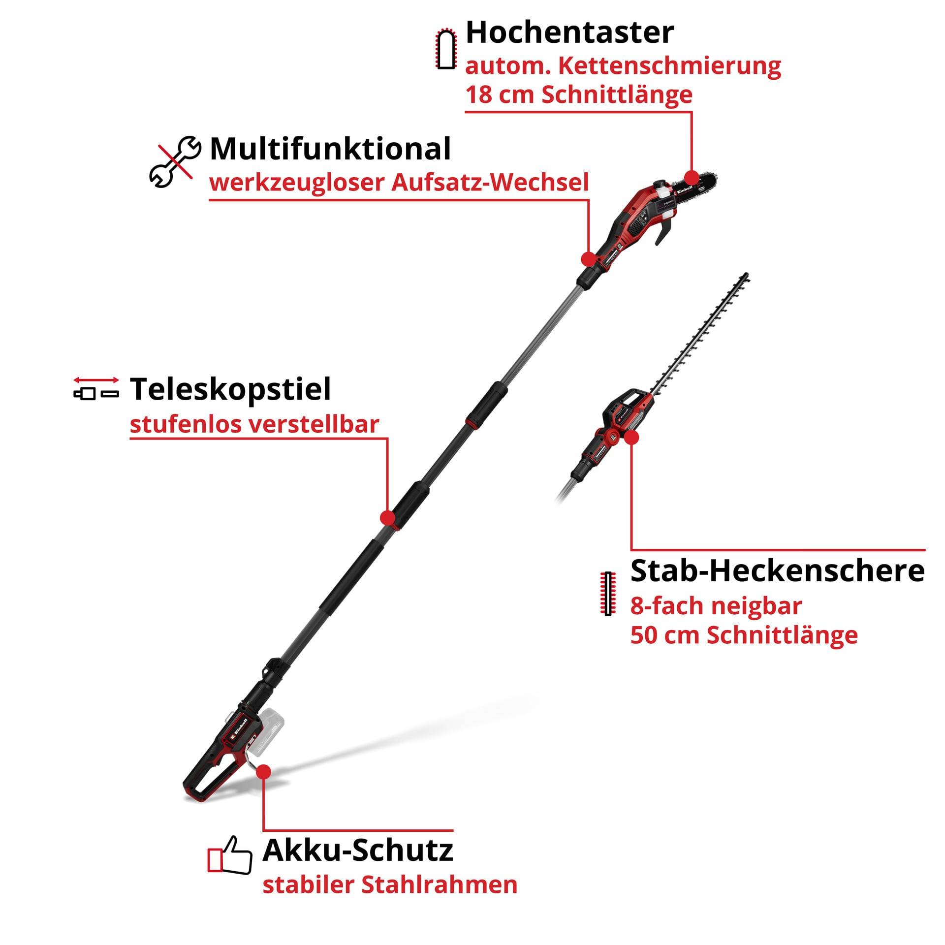 Akku-Multifunktionswerkzeug-GT GP-HC 18/5020 Li T BL-Solo Akku-Multifunktionswerkzeug-GT GP-HC 18/5020 Li T BL-Solo von Einhell