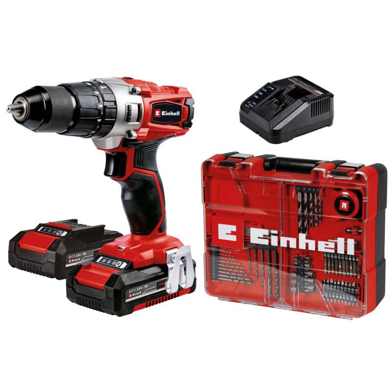 Einhell 18 V Akku-Schlagbohrschrauber TE-CD 18 inkl. 2 Ah Akkus mit Koffer von Einhell