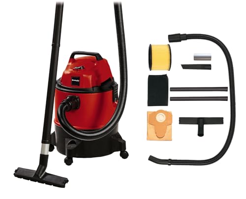 Einhell Nass-Trockensauger TC-VC 1825 (1.250 W, 25 l-Behälter, 180 mbar Saugleistung, Blasanschluss, inkl. Plastik-Saugschlauch/-rohr, Düsen Teppich-/Glattboden + Fuge, Langzeit/Schaumstofffilter) von Einhell