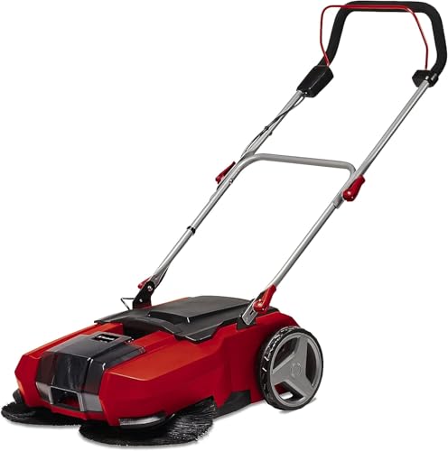 Einhell Akku-Kehrmaschine TE-SW 18/610 Li-Solo Power X-Change (18 V, Li-Ion, 20 L Schmutzbehälter, 61 cm Arbeitsbreite, Parkposition, verstellbarer Lenker, abnehmbare Lippe, Ein-und Ausschalter) von Einhell