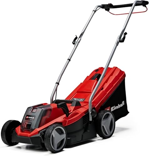 Einhell Akku-Rasenmäher GE-CM 18/33 Li-Solo Power X-Change (18 V, 33 cm Schnittbreite, bis 200 m², Brushless, 30L Grasfangkorb, 25-65 mm Schnitthöhe, ohne Akku) von Einhell