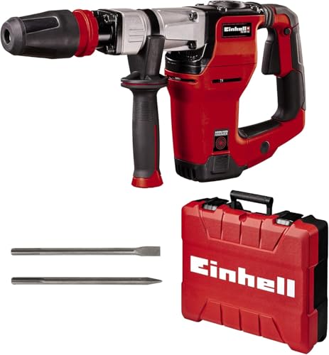 Einhell Abbruchhammer TE-DH 12 (1.050 W, Schlagzahl 4.100 U/min, 12 Joule Schlagstärke, SDS-max-Werkzeugaufnahme, 4 m Gummikabel, inkl. Spitz- und Flachmeißel, inkl. E-Box) Einhell Abbruchhammer TE-DH 12 (1.050 W, Schlagzahl 4.100 U/min, 12 Joule Schlagstärke, SDS-max-Werkzeugaufnahme, 4 m Gummikabel, inkl. Spitz- und Flachmeißel, inkl. E-Box) von Einhell