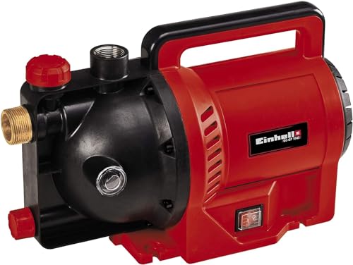 Einhell Gartenpumpe GC-GP 1045 (1.050 W, max. 4500 L/h, max. Förderhöhe 48 m, Wasserfüllanzeige, Wassereinfüllöffnung /-ablassschraube, Frostschutz, Thermoschutz) von Einhell