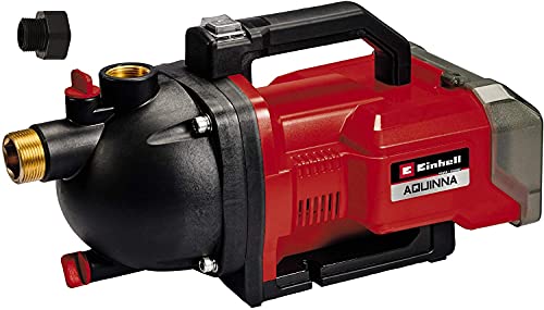 Einhell Akku-Gartenpumpe AQUINNA 36/30 Power X-Change (2 x 18V, 2-Stufen ECO-Schalter, Wassereinfüll- und Ablassschraube, Thermoschutz, Tragegriff, inkl. 2x 3 Ah Akku und Twincharger) von Einhell