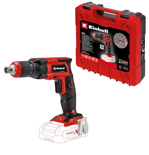 Einhell Akku-Trockenbauschrauber TE-DY 18 Li-Solo Power X-Change (Lithium-Ionen, 18 V, 4000 min-1, Tiefenanschlag, Dauerbetrieb, ohne Akku und Ladegerät, inkl. Koffer) von Einhell