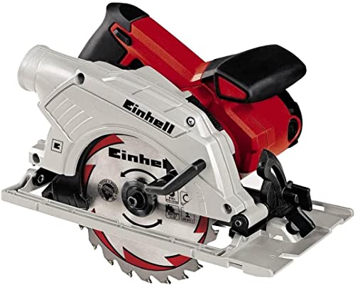 Einhell Handkreissäge 165 TE-CS 165 (1200 W, max. 55 mm, Sägeblatt Ø 165 mm, 24 Zähne, Absaugadapter, Parallelanschlag) von Einhell