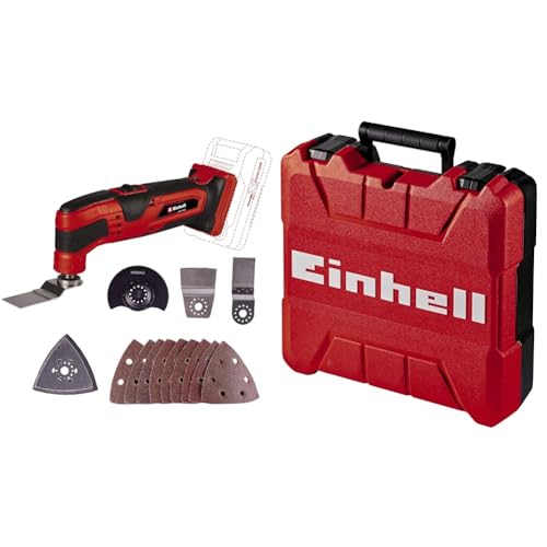 Einhell Akku-Multifunktionswerkzeug TC-MG 18 Li-Solo Power X-Change (Li-Ionen, 18 V, magnetische Werkzeugaufnahme, Drehzahl-Elektronik, inkl. Zubehör, Koffer, ohne Akku und Ladegerät) von Einhell