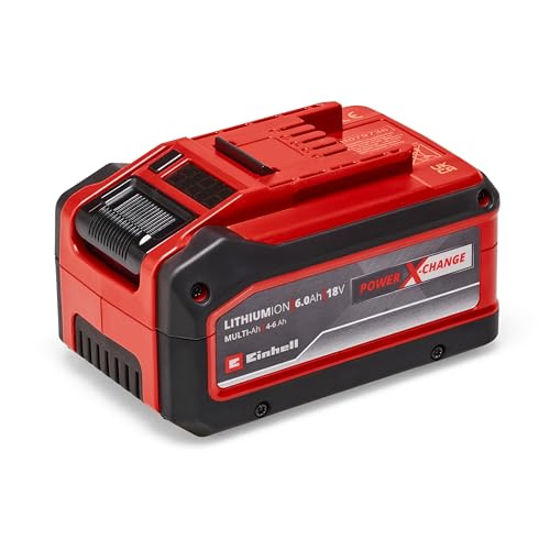 Original Einhell 18V 4-6 Ah Multi Ah Power X-Change PLUS (18V Akku, universell verwendbar für alle PXC-Geräte, Ladezustandsanzeige in% über Digitaldisplay, ohne Ladegerät) von Einhell