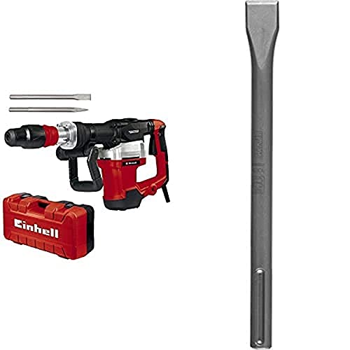 Einhell Abbruchhammer TE-DH 32 (1.500 Watt, 32 J Einzelschlagstärke, schwingungsgedämpfter Hauptgriff + Softgrip, inkl. Spitz-/Flachmeißel + E-Box, SDS max Flachmeißel 600 mm) von Einhell