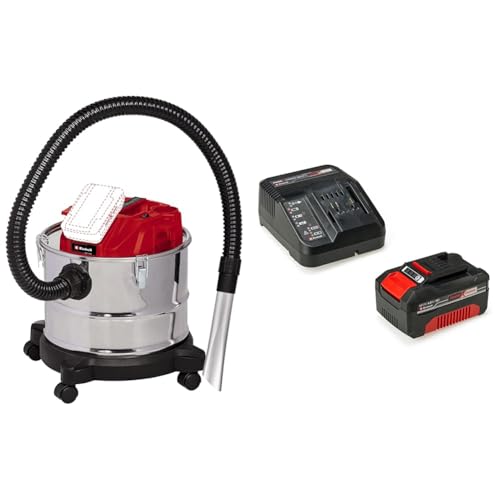 Einhell Akku-Aschesauger TE-AV 18/15 Li C Power X-Change (Li-Ion, 18V, 100 mbar Saugleistung, 15 l Auffangbehälter, Filterreinigungssystem, inkl. 4,0 Ah Akku und Ladegerät) von Einhell