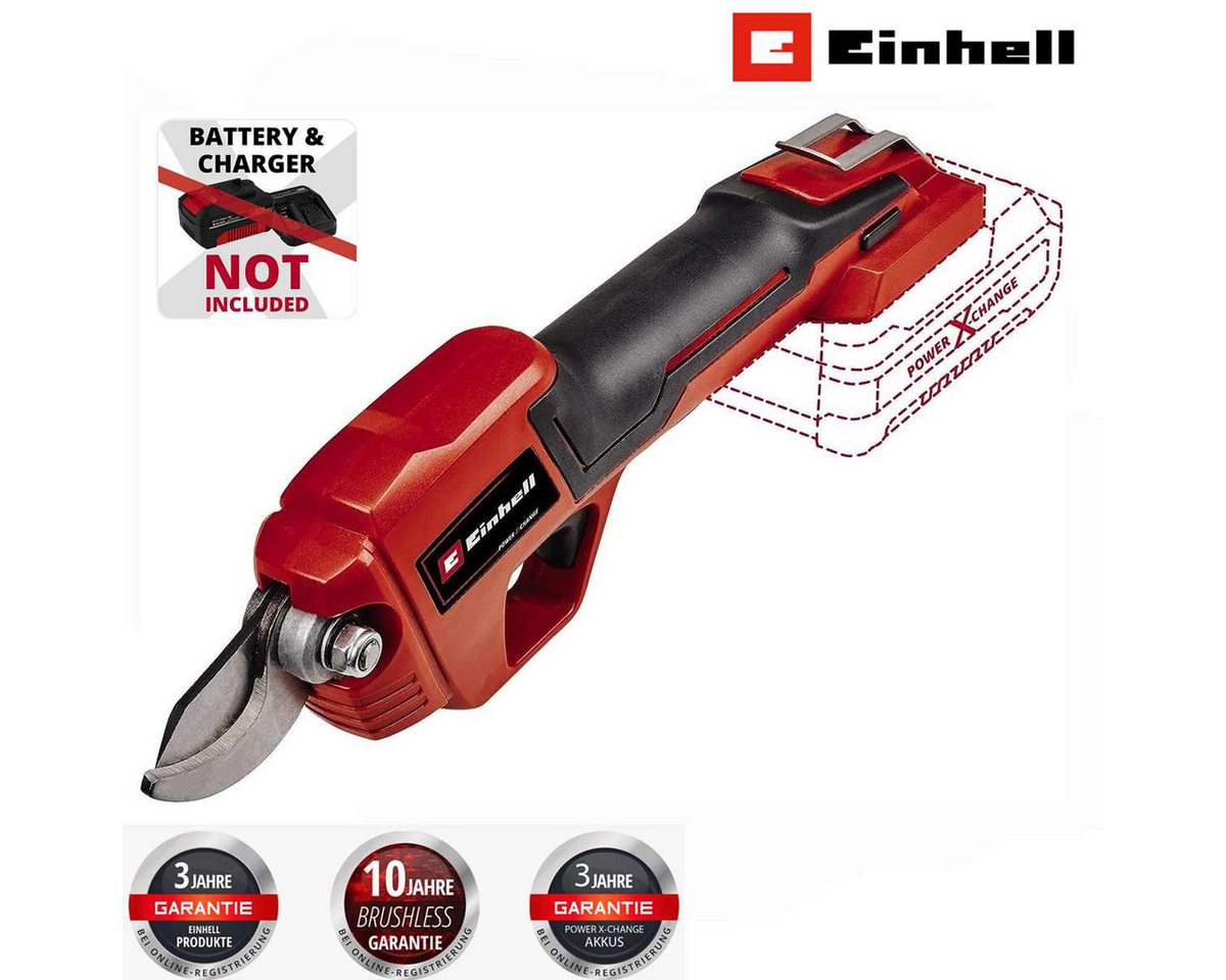 Einhell Akku-Astschere Akku-Astschere GE-LS 18 Li-Solo 18 V bis 28 mm Aststärke, Bypass von Einhell