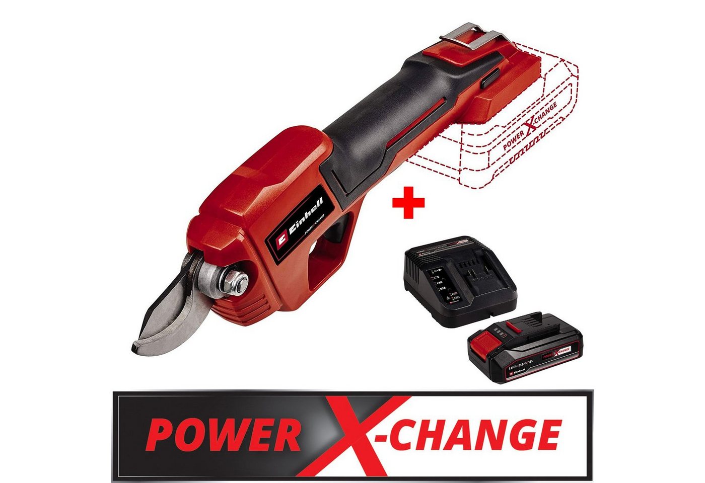 Einhell Akku-Astschere Einhell Akku-Astschere GE-LS 18 Li solo inkl. 2,5 Ah Starterkit, bis 2 m Arbeitshöhe, (Set, 3 St), Teil der flexiblen Power X-Change-Familie Einhell Akku-Astschere Einhell Akku-Astschere GE-LS 18 Li solo inkl. 2,5 Ah Starterkit, bis 2 m Arbeitshöhe, (Set, 3 St), Teil der flexiblen Power X-Change-Familie von Einhell