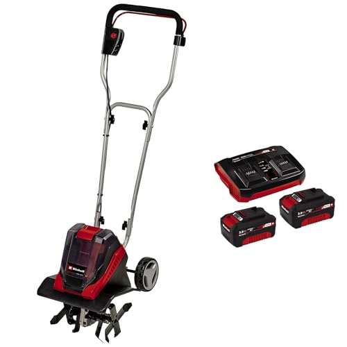 Einhell Akku Bodenhacke GE-CR 30 Li Power X-Change (Lithium Ionen, 2 x 18 V, 30 cm Arbeitsbreite, 20 cm Arbeitstiefe, inkl. 2x 3 Ah Akku und Twincharger) von Einhell