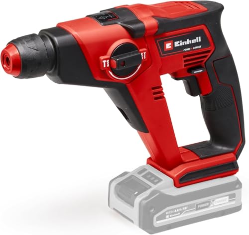 Einhell Akku-Bohrhammer TE-HD 18/12 Li-Solo Power X-Change (Lithium-Ionen, 18 V, 1,3 J, Bohrleistung in Beton 12 mm, SDS-plus-Aufnahme, LED-Licht, ohne Akku und Ladegerät) von Einhell