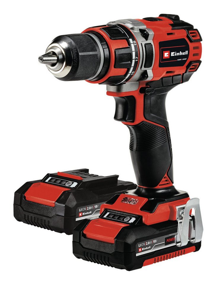 Einhell Akku-Bohrschrauber, 18 V, TE-CD 18/50 Li BL 2 x 2 Ah von Einhell