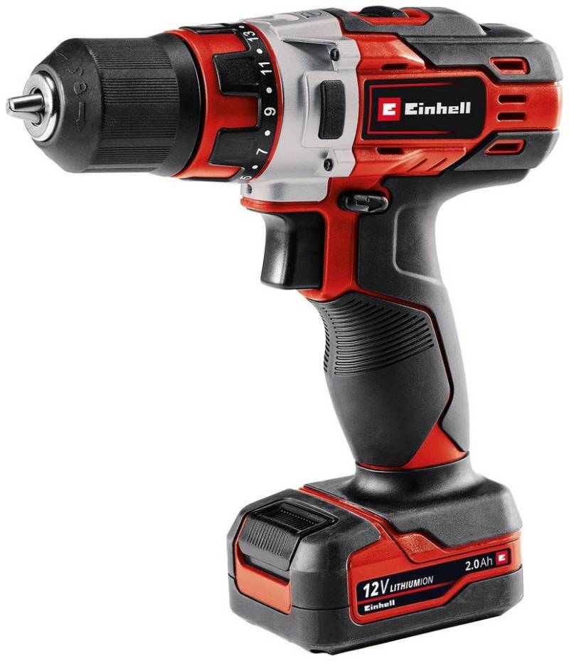 Einhell Akku-Bohrschrauber TE-CD 12/1 Li, max. 1400 U/min, inkl. Ladegerät und Akku von Einhell