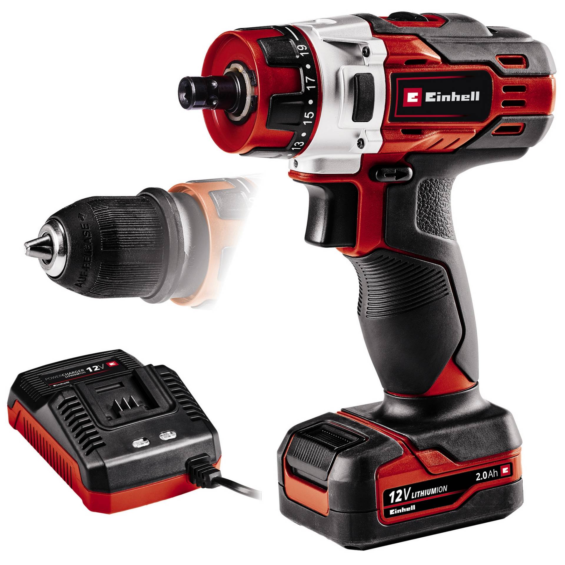 Einhell Akku-Bohrschrauber 'TE-CD 12/1 X-Li' inkl. Akku und Ladegerät Einhell Akku-Bohrschrauber 'TE-CD 12/1 X-Li' inkl. Akku und Ladegerät von Einhell