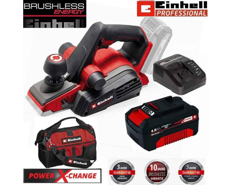 Einhell Akku-Elektrohobel Professional 18V Akku-Handhobel TP-PL 18/3 Li BL - Akku 4.0 Ah Tasche von Einhell