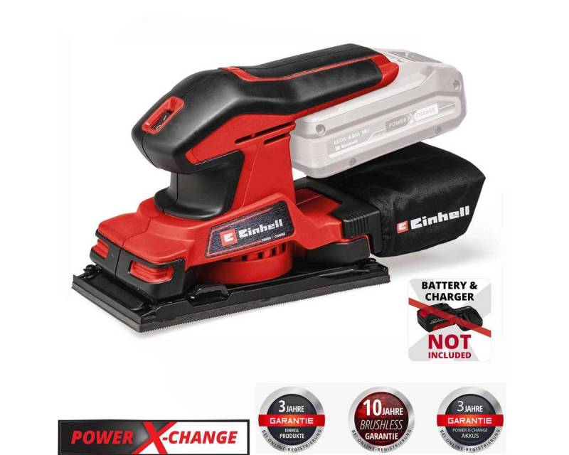 Einhell Schwingschleifer Akku-Schwingschleifer TC-OS 18/187 Li Solo (ohne Akku / Ladegerät von Einhell