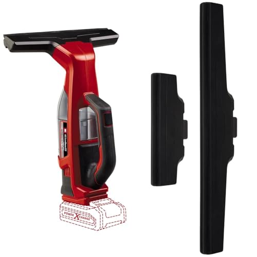 Einhell Akku-Fensterreiniger BRILLIANTO Power X-Change (18 V, 28 cm lange Saugdüse, streifenfreie Reinigung, inkl. Sprühflasche mit Mikrofasertuch, Düsenset, ohne Akku) von Einhell