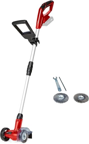 Einhell Akku-Fugenreiniger GC-CC 18 Li Solo Power X-Change (stufenloser Teleskop-Führungsholm, wechselbare Bürsten, Lieferung ohne Akku und Ladegerät) von Einhell