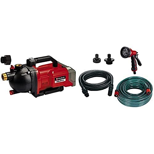 Einhell Akku-Gartenpumpe AQUINNA 36/30 Power X-Change (36 V, 2-Stufen ECO-Schalter, Wassereinfüll- und Ablassschraube, ohne Akkus, inkl. 5-tlg. Zubehör-Set) von Einhell