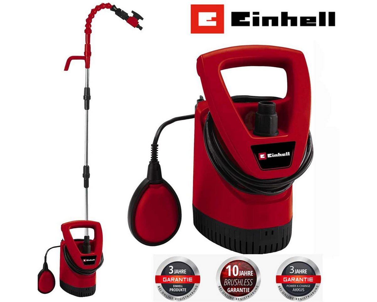 Einhell Tauchpumpe Regenfasspumpe GE-SP 3546 RB 350 W Fördermenge 4.6 L/h Einhell Tauchpumpe Regenfasspumpe GE-SP 3546 RB 350 W Fördermenge 4.6 L/h von Einhell
