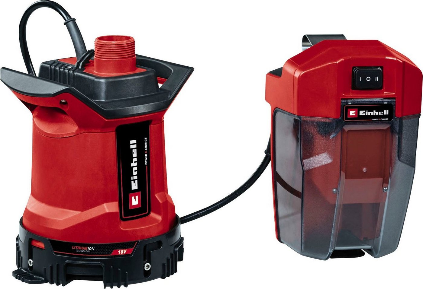 Einhell Akku-Gartenpumpe Schmutzwasserpumpe GE-DP 18/25 LL Li - Solo, 7.000 l/h, Power X-Change, ohne Akku und Ladegerät von Einhell