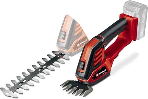 Einhell Akku-Gras- und Strauchschere GE-CG 18/100 Li-Solo Power X-Change (Li-Ion, 18 V, Schnittbreite Grasscherenmesser 100 mm, Schnittbreite Strauchscherenmesser 200 mm, ohne Akku und Ladegerät) von Einhell