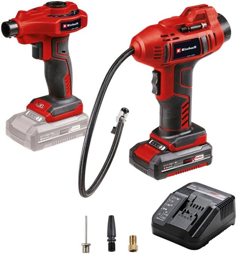 Einhell Akku-Handkompressor CE-CC 18 Li, inkl. Akku-Luftpumpe CE-AP 18 Li-Solo, Akku und Ladegerät von Einhell