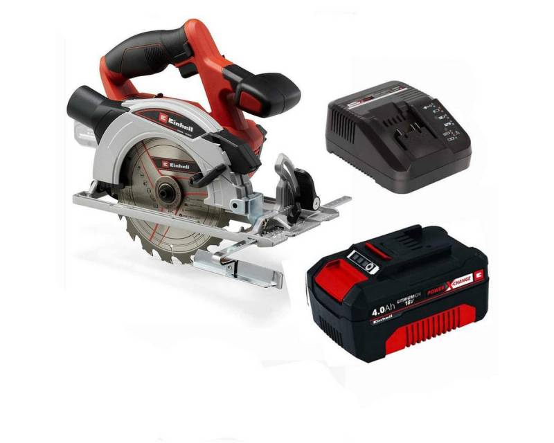 Einhell Akku-Handkreissäge Handkreissäge TE-CS 18/165-1 Li-Solo 18 V mit Akku 4.0 Ah und Ladegerä Einhell Akku-Handkreissäge Handkreissäge TE-CS 18/165-1 Li-Solo 18 V mit Akku 4.0 Ah und Ladegerä von Einhell