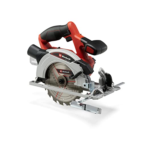 Einhell Akku-Handkreissäge TE-CS 18/165-1 Li-Solo Power X-Change (18 V, Li-Ion, Ø165 x Ø20 mm Sägeblatt, werkzeuglose Einstellung bei Schnitttiefe + Neigungswinkel, ohne Akku und Ladegerät) von Einhell