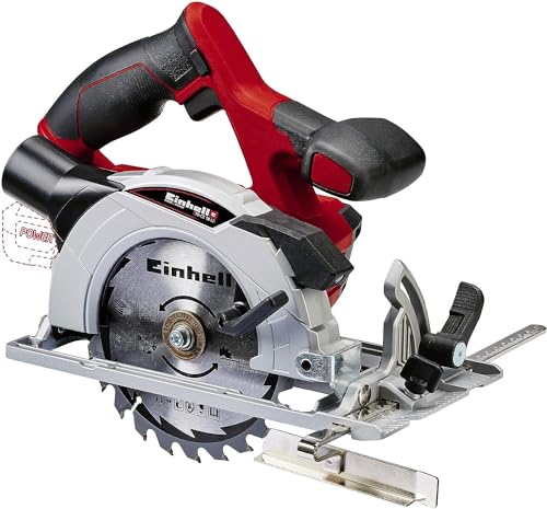 Einhell Akku-Handkreissäge TE-CS 18 Li-Solo Power X-Change (Lithium-Ionen, Staubabsaugadapter, Spindelarretierung, Alu-Sägetisch, inkl. LED-Licht) von Einhell