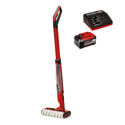 Einhell Akku-Hartbodenreiniger CLEANEXXO Power X-Change (18 V, 290 mm Bürstenwalze, BOOST-Modus, Selbstreinigungsfunktion, steuerbare Wasserzufuhr, inkl. 5,2Ah Akku und Ladegerät, inkl. Bürstenwalze) von Einhell