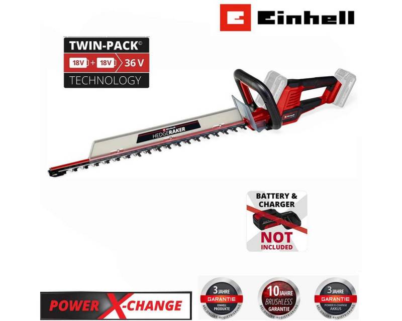 Einhell Akku-Heckenschere ARCURRA 18/55 mit Akku 2.5 Ah & Ladegerät 18V Power x-Change von Einhell