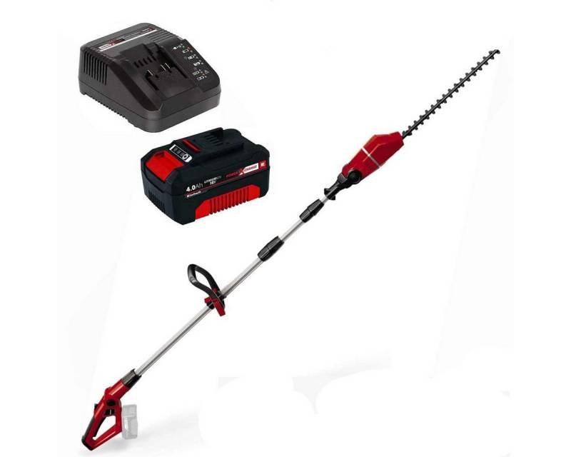 Einhell Akku-Heckenschere Einhell Akku-Teleskop-Heckenschere GE-HH 18/45 Li T- 18V Akku 4.0 Ah, (Teleskop-Heckenschere) von Einhell