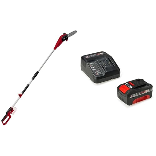 Einhell Akku-Hochentaster GC-LC 18/20 Li T Power X-Change (Lithium-Ionen, Motorkopf mit 30° Neigung, Verlängerungsstange, Metallgetriebe, inkl. 4,0 Ah Akku und Ladegerät) von Einhell