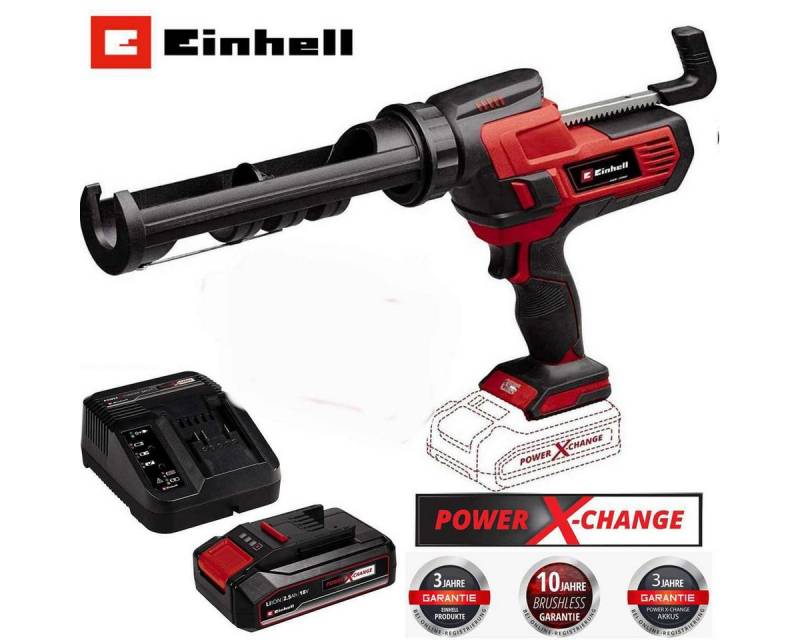 Einhell Akku-Kartuschenpistole Akku-Kartuschenpistole TE-SG 18/10 Li mit Akku 2.5 Ah und Ladegerät von Einhell