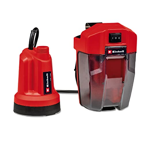 Einhell Akku-Klarwasserpumpe GE-SP 18 LL Li-Solo Power X-Change (Li-Ion, 18V, flachabsaugend bis 1 mm, 108 W, 4.500 L/h, 0,8 bar, Lieferung ohne Akku & Ladegerät) von Einhell