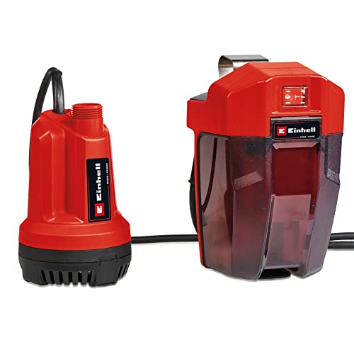 Einhell Akku-Klarwasserpumpe GE-SP 18 Li-Solo Power X-Change (Lithium-Ionen, 18 V, max. Förderhöhe 8 m, max. 5.000 l/Std., 5 m Verbindungskabel, ohne Akku und Ladegerät) von Einhell