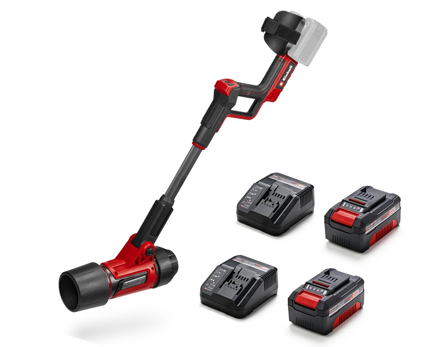 Einhell Akku-Laubbläser PROFESSIONAL GP-LB 36/270 Li E (2x4,0 Ah), mit Blasaufsatz, 2x Akku 18V 4,0Ah und 2x Ladegerät PXC Starter Kit C1 von Einhell