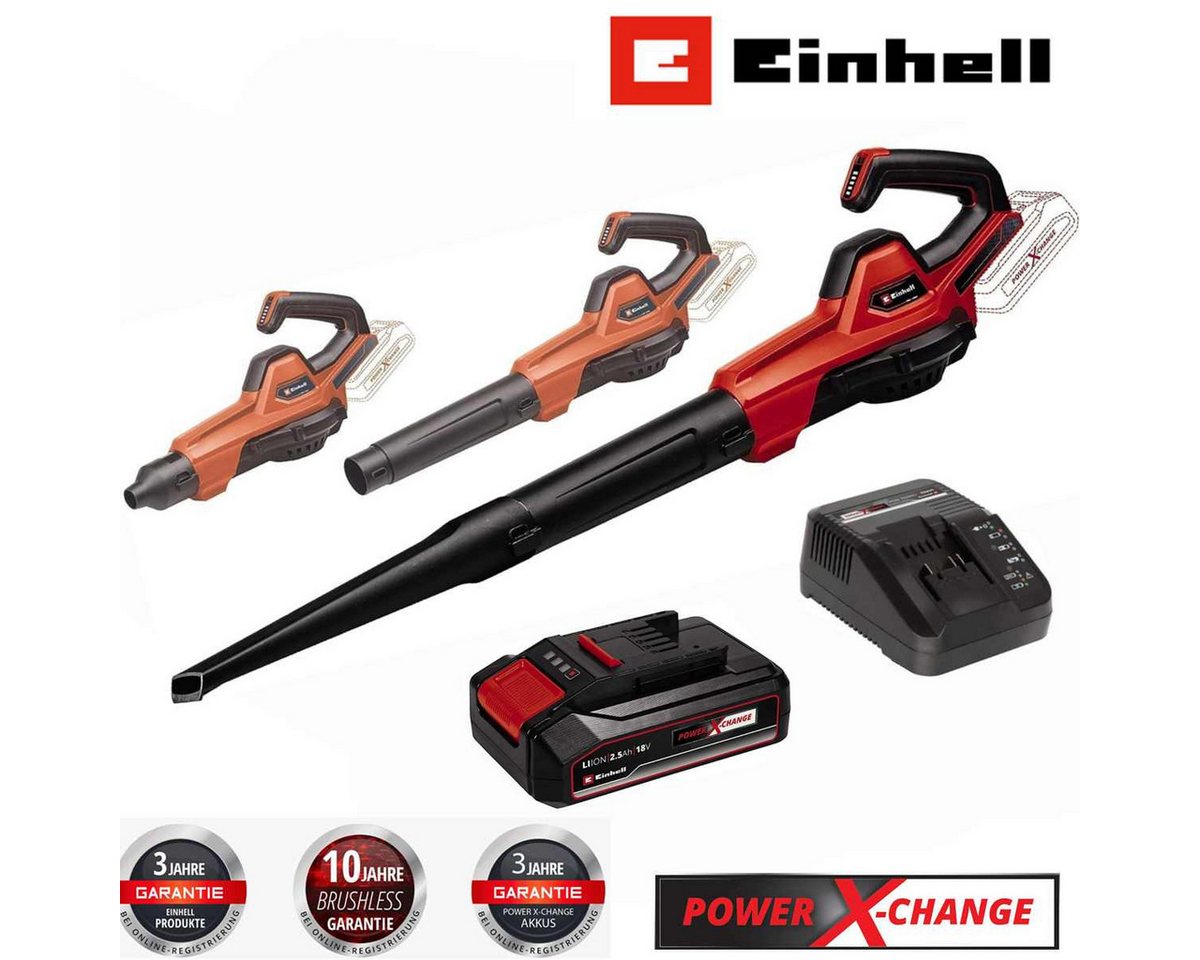Einhell Akku-Laubbläser Universal Laubbläser GE-UB 18/250 Li E 18V mit Akku 2.5 Ah + Ladegerät Einhell Akku-Laubbläser Universal Laubbläser GE-UB 18/250 Li E 18V mit Akku 2.5 Ah + Ladegerät von Einhell