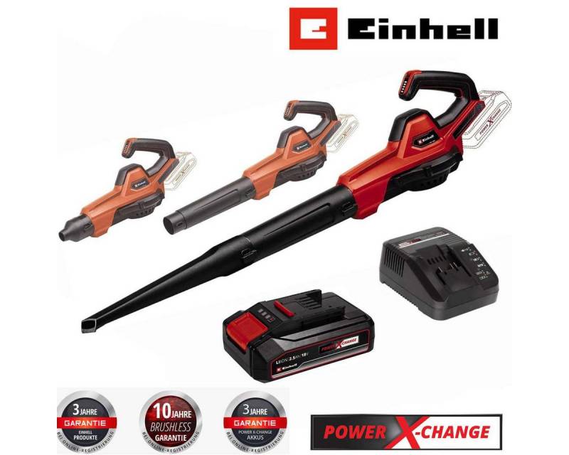 Einhell Akku-Laubbläser Universal Laubbläser GE-UB 18/250 Li E 18V mit Akku 2.5 Ah + Ladegerät Einhell Akku-Laubbläser Universal Laubbläser GE-UB 18/250 Li E 18V mit Akku 2.5 Ah + Ladegerät von Einhell