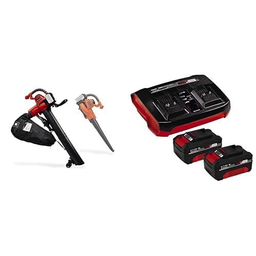 Einhell Akku-Laubsauger GE-CL 36/230 Li E Power X-Change (Li-Ion, 18 V, 230 km/h, max. 225 m³/h, 45 L Fangsack, Saug-/Blasfunktion, Turboschalter, inkl. Saug-/Blasrohr, 2x 4,0 Ah Akku und Twincharger) Einhell Akku-Laubsauger GE-CL 36/230 Li E Power X-Change (Li-Ion, 18 V, 230 km/h, max. 225 m³/h, 45 L Fangsack, Saug-/Blasfunktion, Turboschalter, inkl. Saug-/Blasrohr, 2x 4,0 Ah Akku und Twincharger) von Einhell