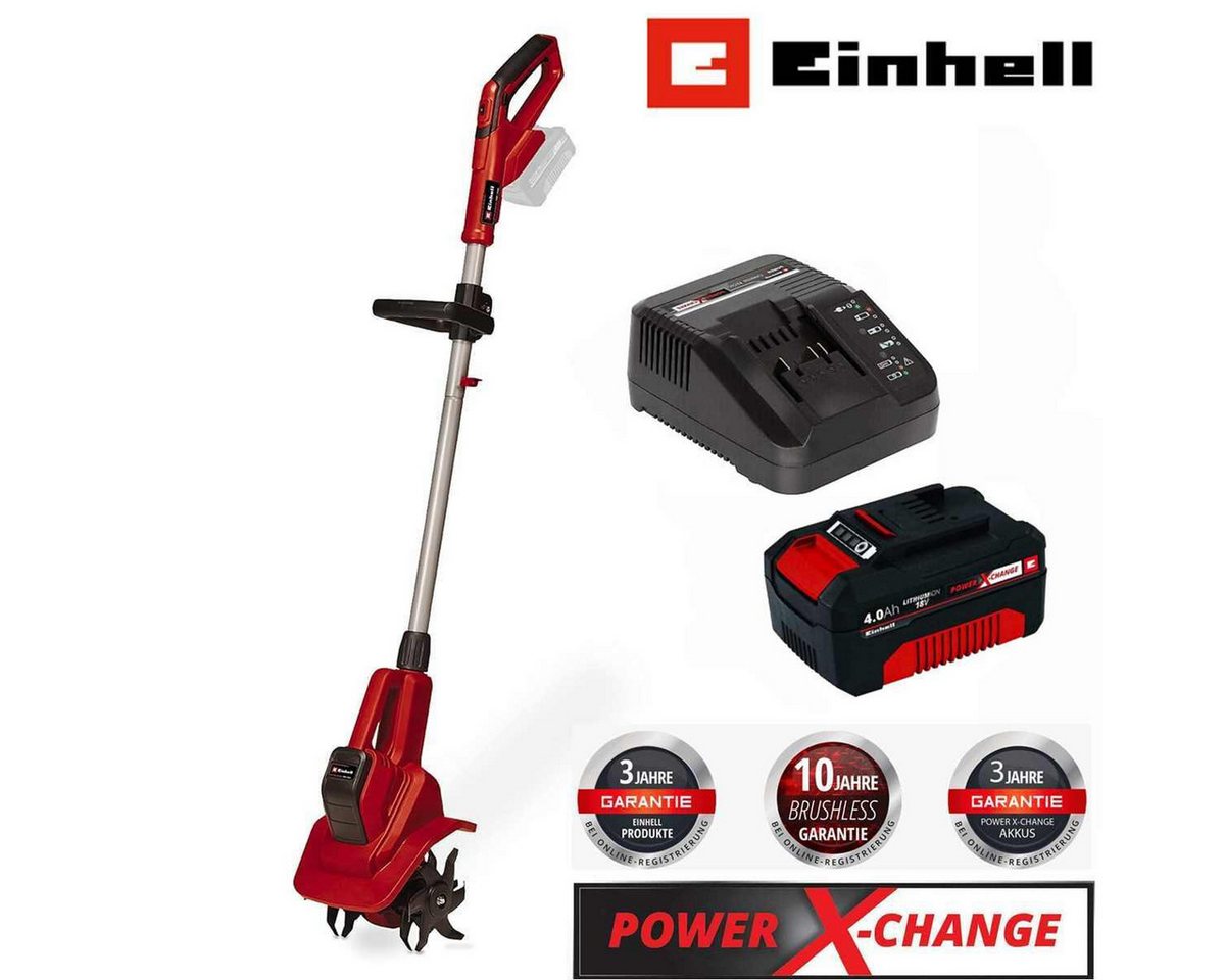 Einhell Akku-Motorhacke Akku-Bodenhacke GE-CR 18/20 Li E- 18V Akku 4.0 Ah / Ladegerät Einhell Akku-Motorhacke Akku-Bodenhacke GE-CR 18/20 Li E- 18V Akku 4.0 Ah / Ladegerät von Einhell
