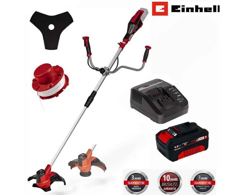 Einhell Akku-Motorsense Akku-Sense AGILLO 18/200 Akku 4.0 Ah + Ladegerät 18V Messer + Faden von Einhell