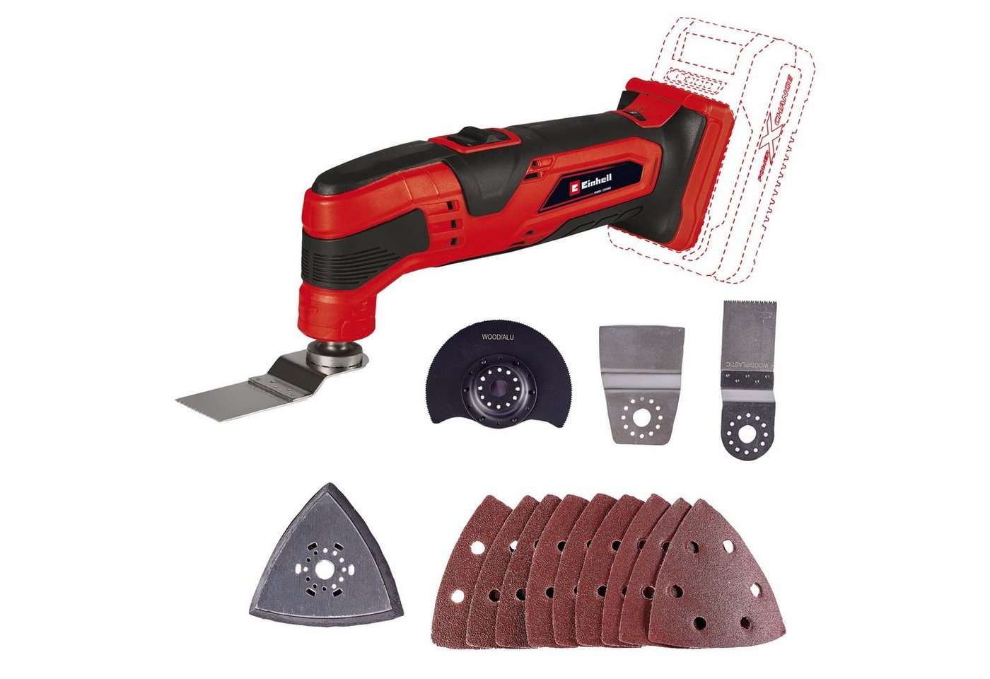 Einhell Akku-Multifunktionswerkzeug Einhell Akku-Multifunktionswerkzeug TC-MG 18 Li-Solo, 18 V, Set Einhell Akku-Multifunktionswerkzeug Einhell Akku-Multifunktionswerkzeug TC-MG 18 Li-Solo, 18 V, Set von Einhell