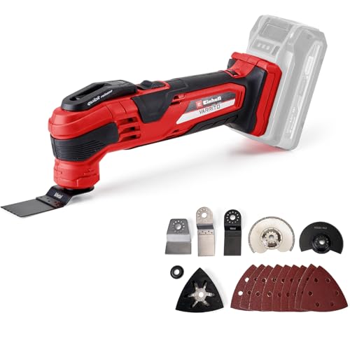 Einhell Akku-Multifunktionswerkzeug VARRITO Power X-Change (Li-Ion, 18 V, 22.000 bis 40.000 min-1, Drehzahl-Elektronik, Schnellspannverschluss, magnetische Werkzeugaufnahme, ohne Akku und Ladegerät) von Einhell